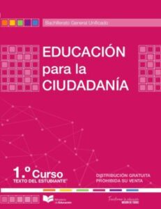 Libro de Educación para la Ciudadanía de Primero de Bachillerato BGU (2023  - 2024) – Descargar en PDF