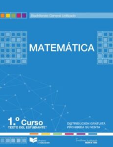 Libro de Matemáticas de Primero de Bachillerato BGU (2023  - 2024) – Descargar en PDF