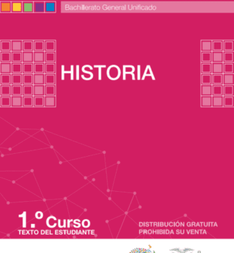 Libro de Historia de Primero de Bachillerato BGU Descargar en PDF